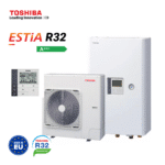 Toshiba, термопомпа Estia split HWT-1101HW-E+HWT1101XWHT9W-E