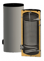 Sunsystem, бойлер с една сдвоена серпентина SWPN-2L-150 ЕМАЙЛ